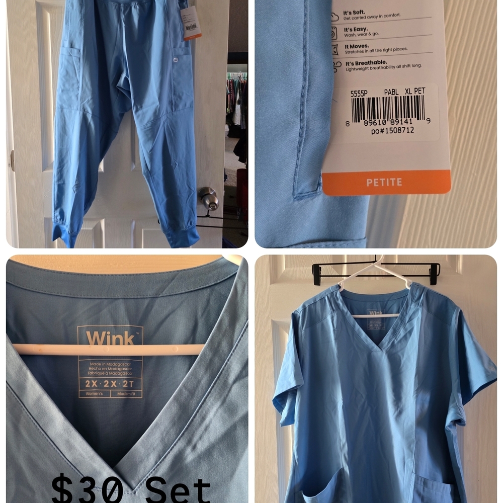 Wink Women's Light Blue Jogger Set